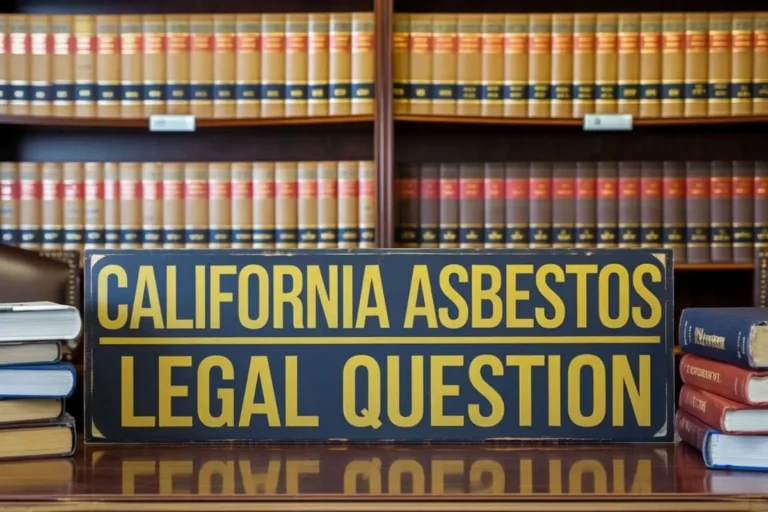 California Asbestos Legal Question