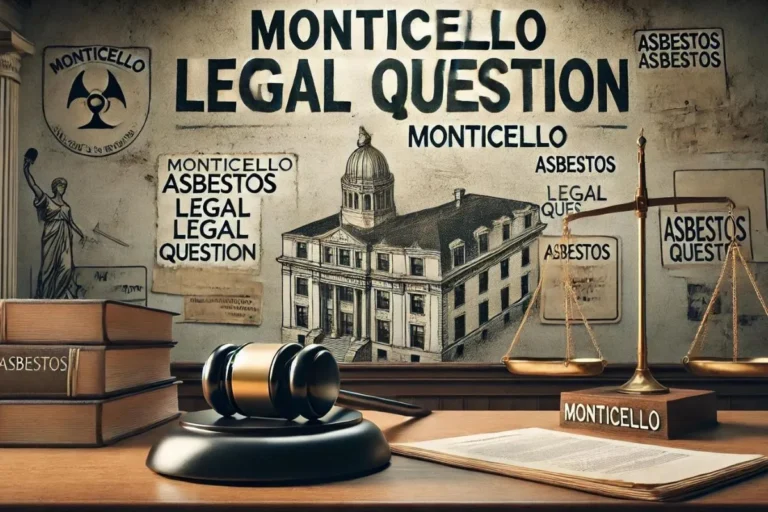 Monticello Asbestos Legal Question