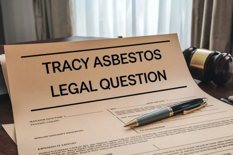 Tracy Asbestos Legal Question