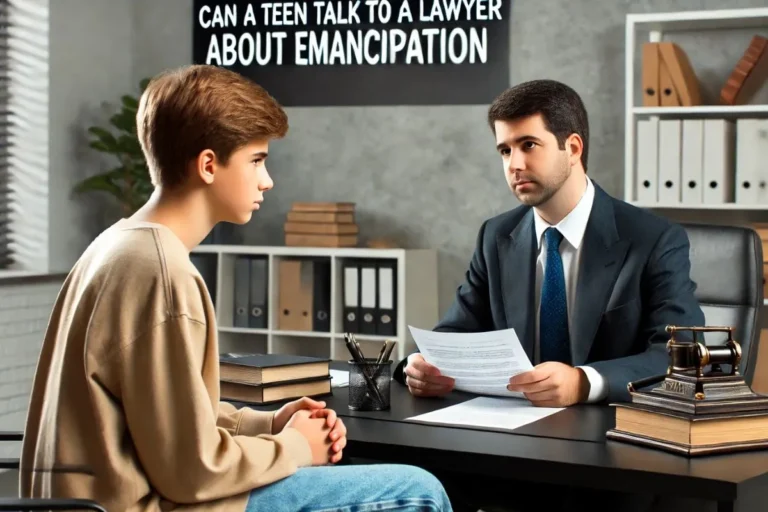 Can a Teen Talk to a Lawyer About Emancipation